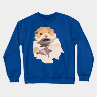 Scared Hamster meme Crewneck Sweatshirt